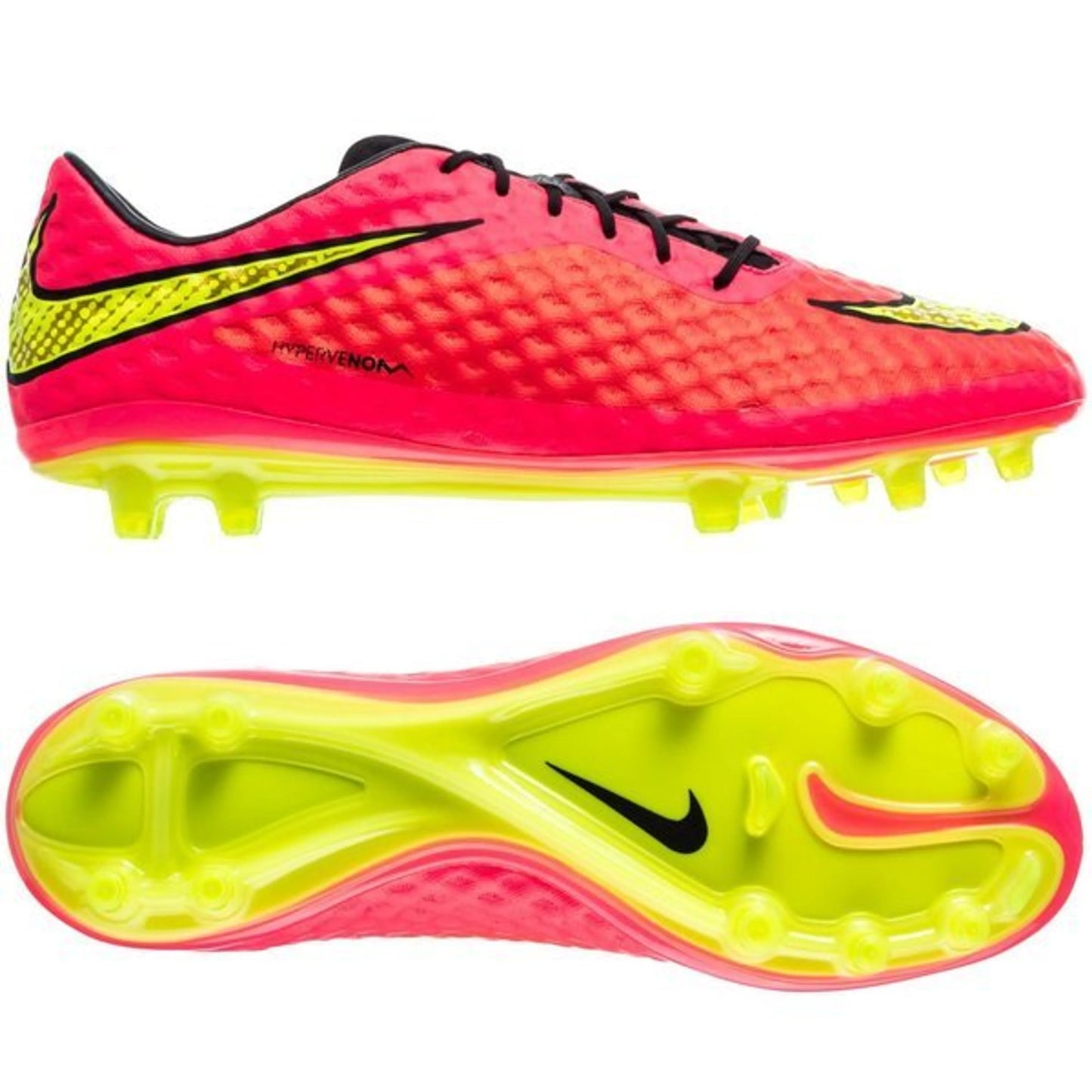 Nike Hypervenom Phantom FG - Red/Neon