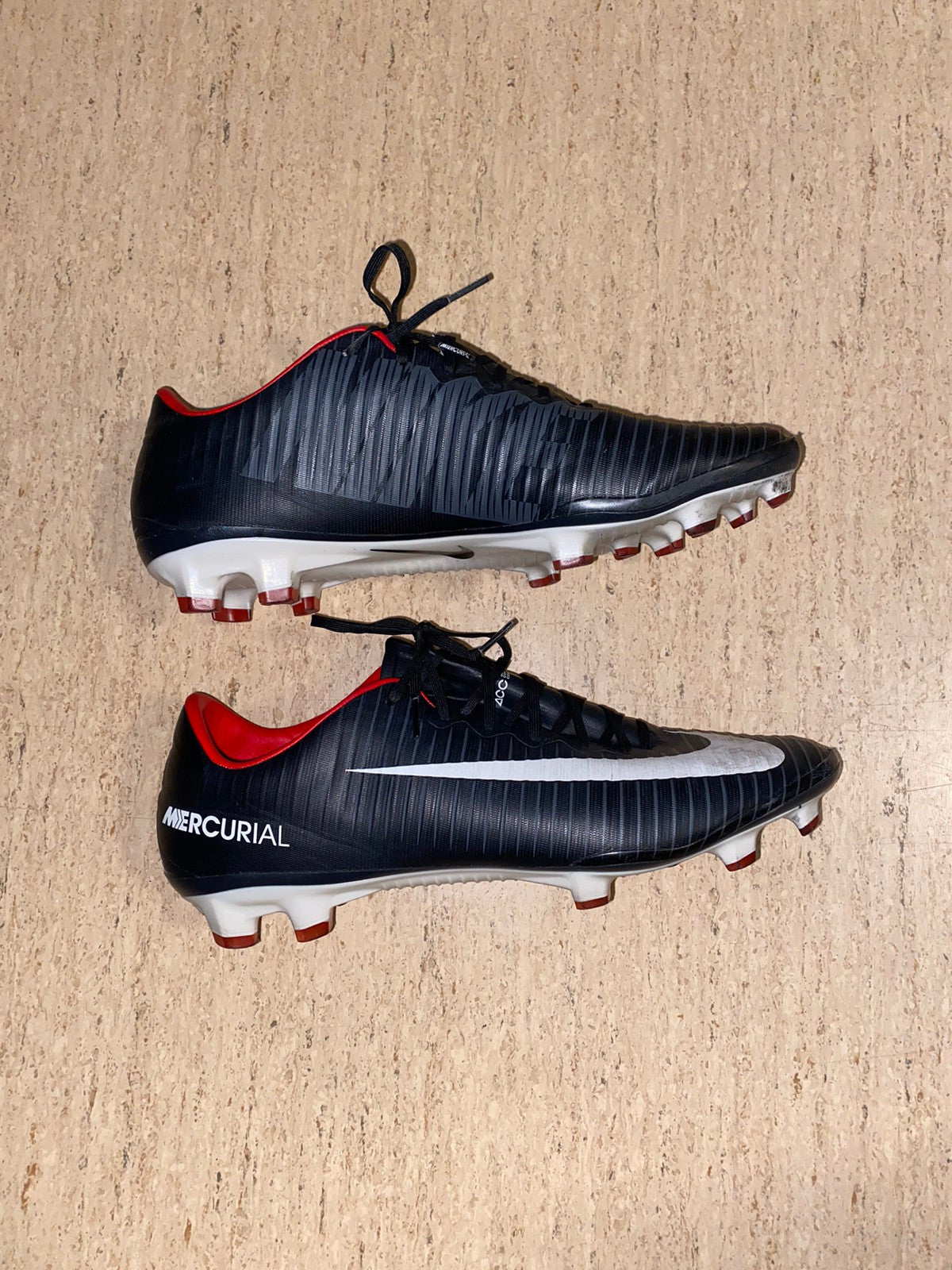 Nike Mercurial Vapor XI Black Pack Black / White / Dark Grey / University Red FG